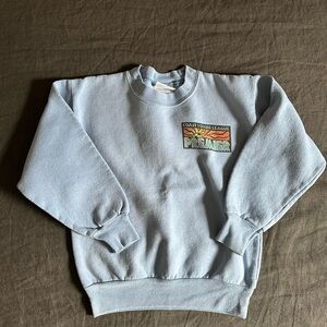 Port and Company Light Blue Crewneck Sweater